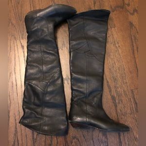 Over the Knee Leather Boots